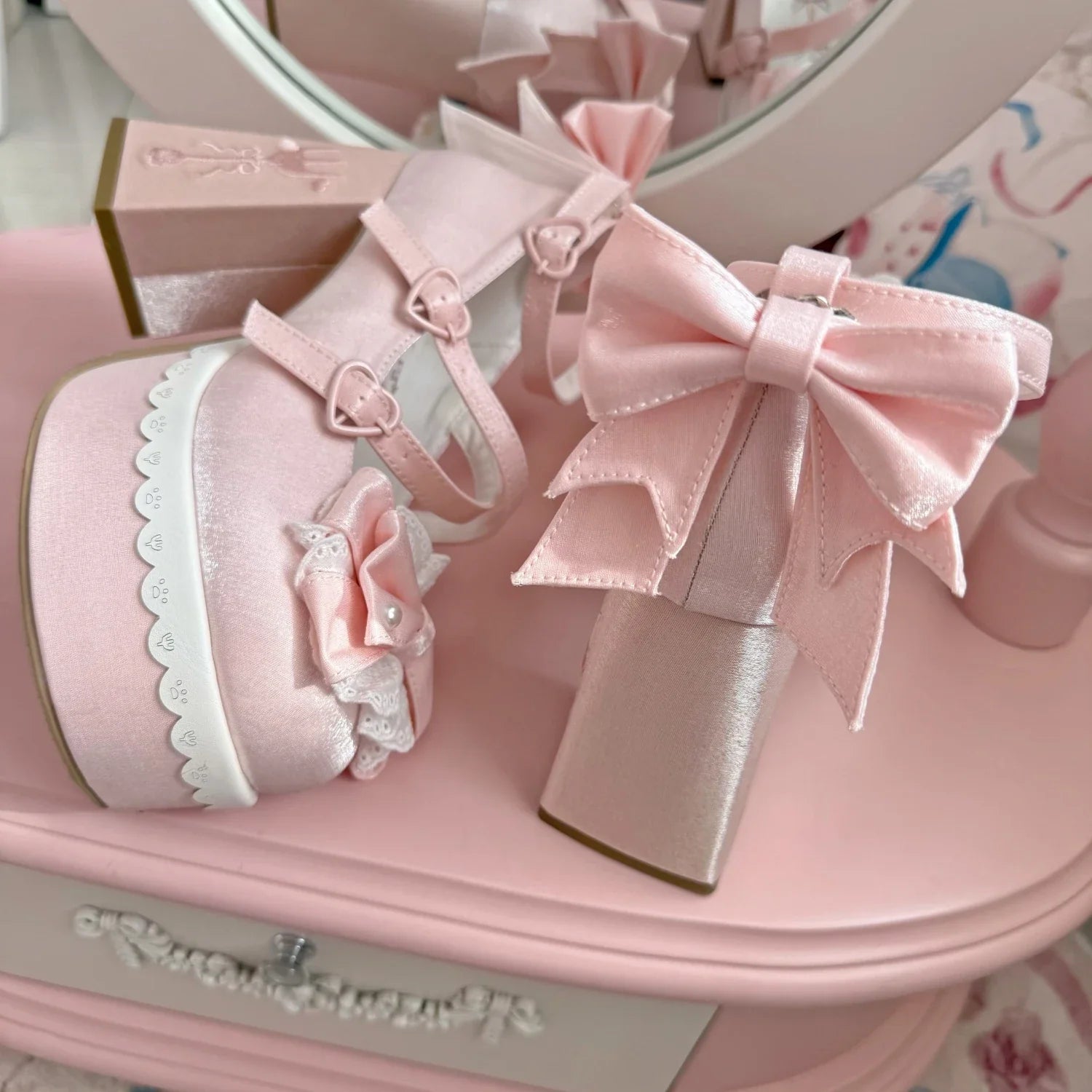 Lovely Girls Lolita High Heels Platform Shoes