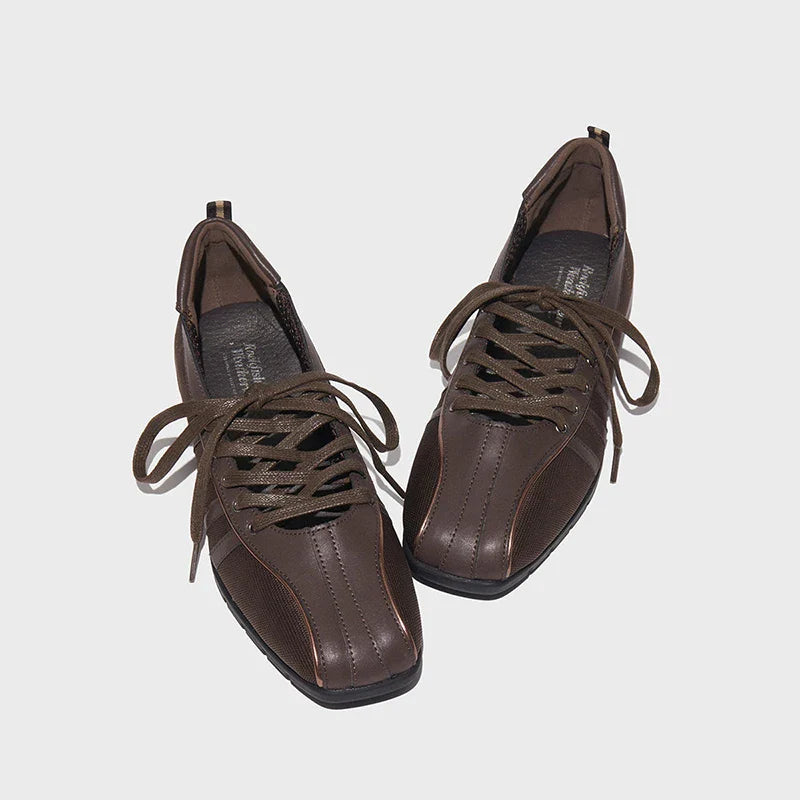 Ballet Style Flats Lace-up Retro Mary Jane Comfortable Lightweight Ballet Sneakers