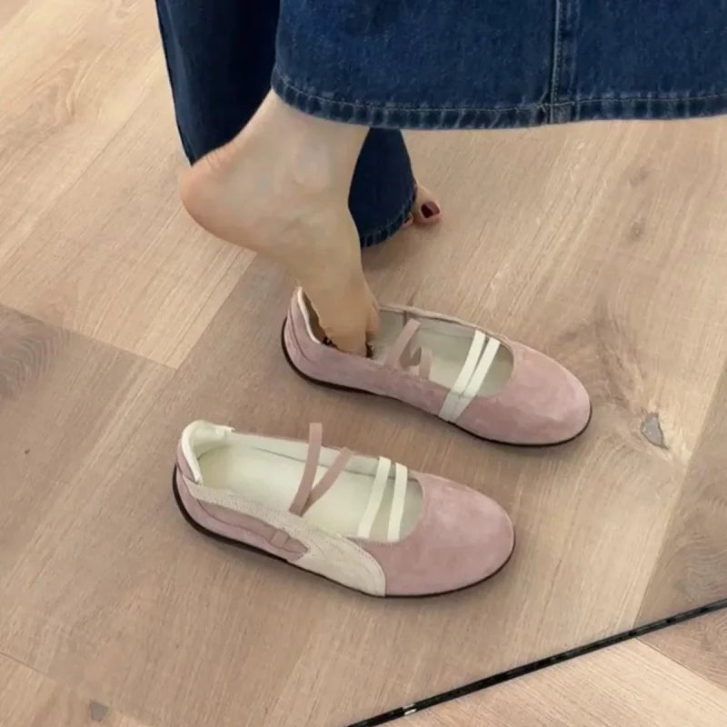 Retro multi-color sports shoes