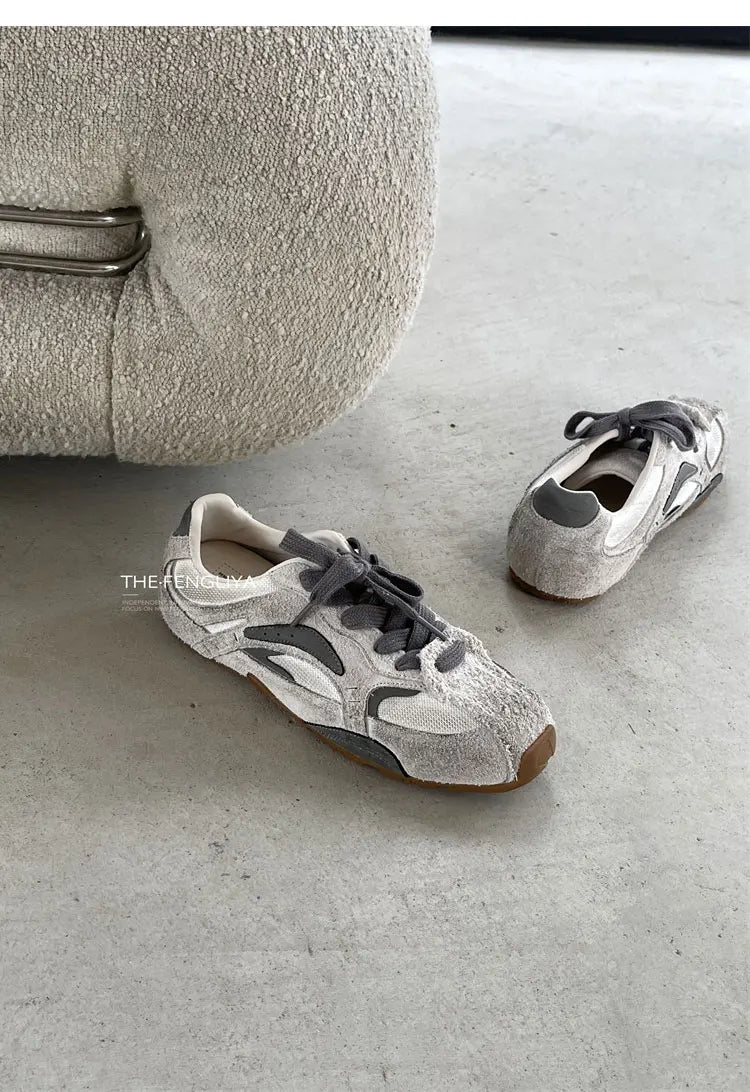 Sports Shoes Breathable Soft-Soled Forrest Gump Shoes Genuine Leather Dad Shoes German Training Shoes