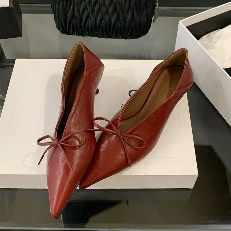 Elegant Shoes Low Heel Shallow Gold Pointed Toe Pumps Office Shoes Zapatos De Mujer