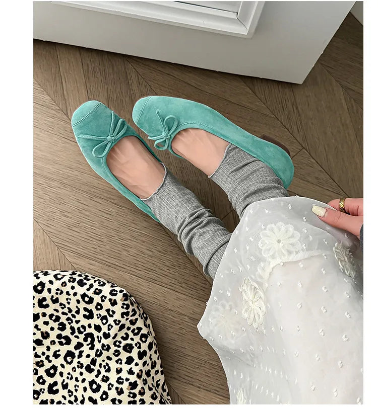 and ballet flat shoes work professional leather single shoes shoes ladies
