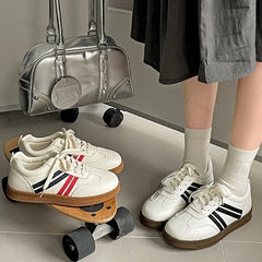 Retro Design Low Top Thick Soled Casual Sports Shoes