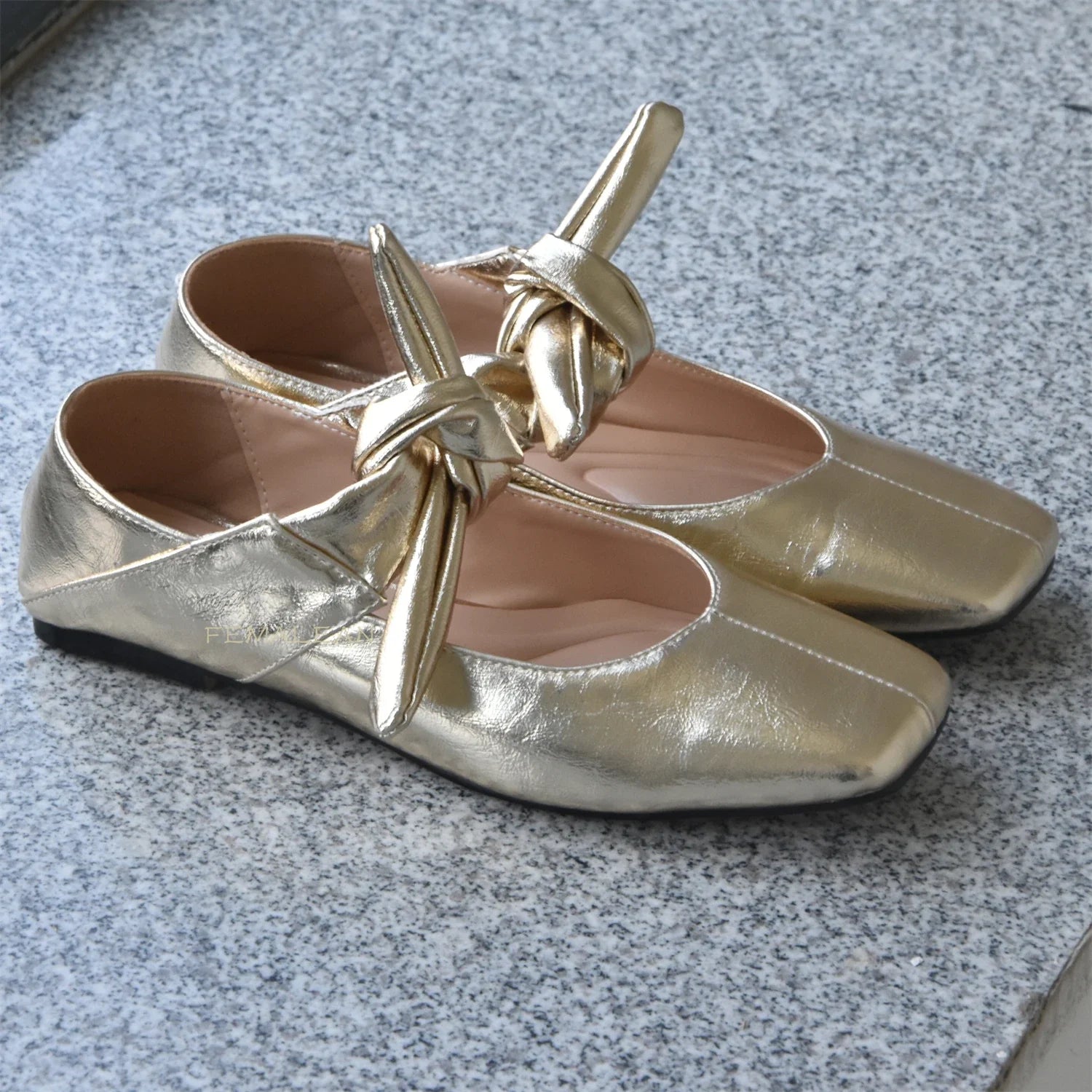 Ballerinas Shoes Round Toe Black Velvet Silver Mary Jane Shoes Sandals Elegant Ballet Flats