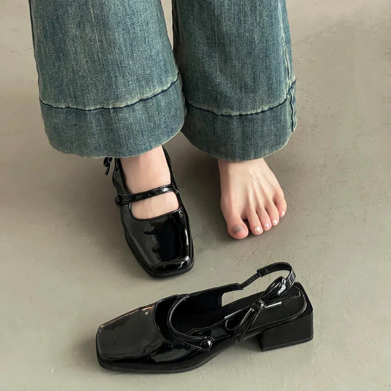 Cover Toe Sandals Ankle Buckle Party Dress Singbacks Mules Shoes Zapatos De Mujer
