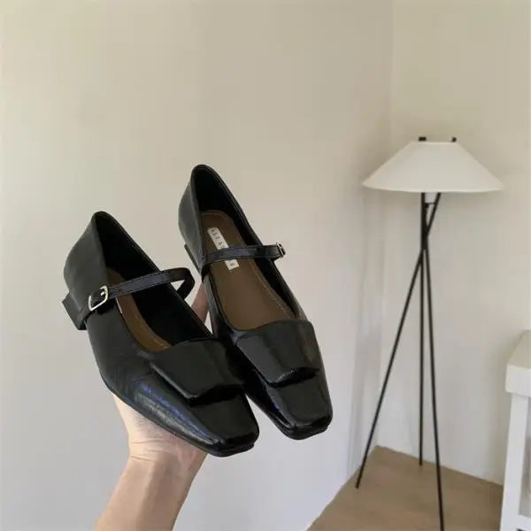 Shoes Heels Casual Sneakers Flats Square Toe Modis Clogs Platform On Heels Dress Retro Comfortable Ne