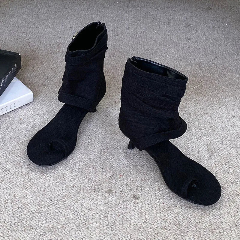 Low Heel Footwear Open Toe Sandals Boots