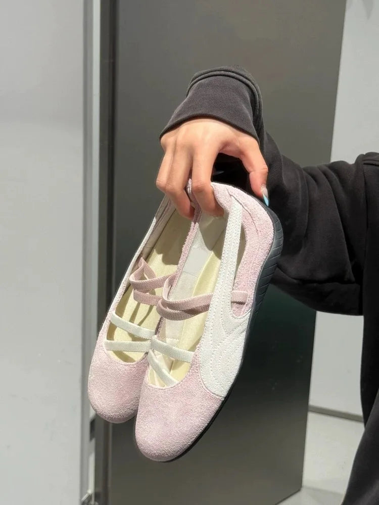 Retro multi-color sports shoes