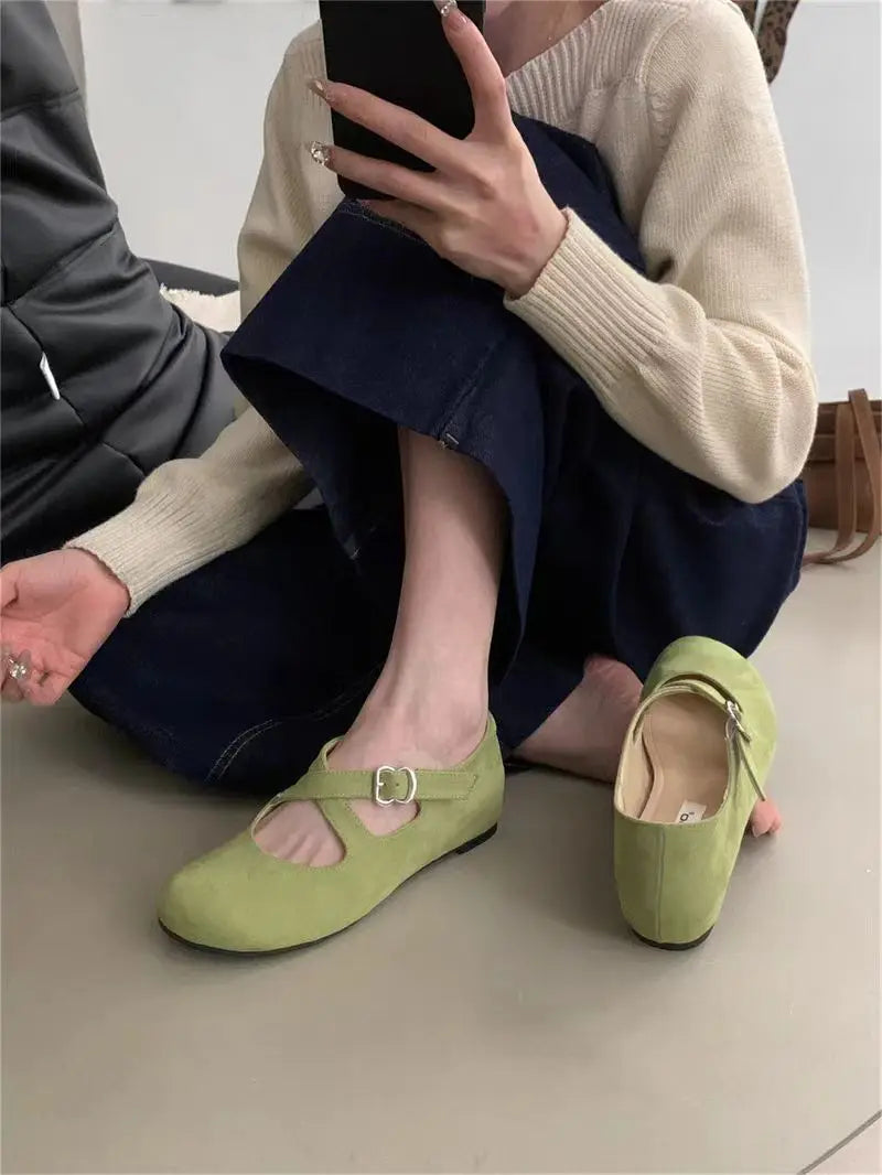 Sport Shoes Casaul Sneakers Flats Woman Loafers Brand Walking Shoes Trend Buckle Zapatos