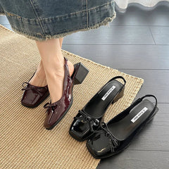 Cover Toe Causal Street Style Dress Singbacks Mules Shoes Zapatos De Mujer