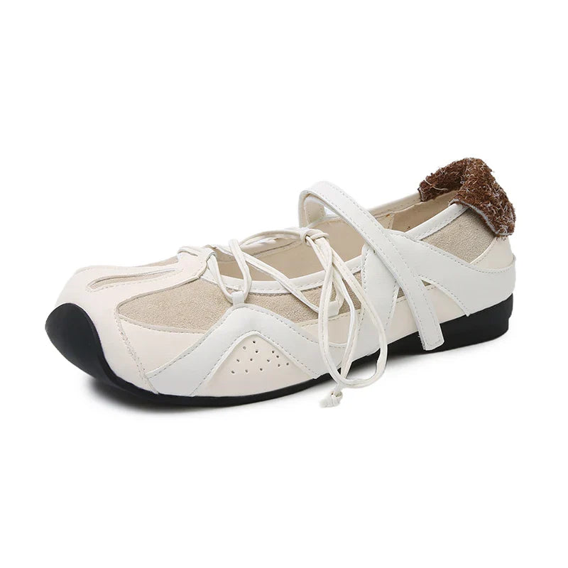 Sport Shoes Flats Sneaker Loafers Shoes Lace Up Ballet Running Zapatillas Mujer