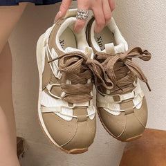 Sneakers Lightweight Non Slip Soft Sole Running Shoes Trend Casual Height Increase Sports Shoes