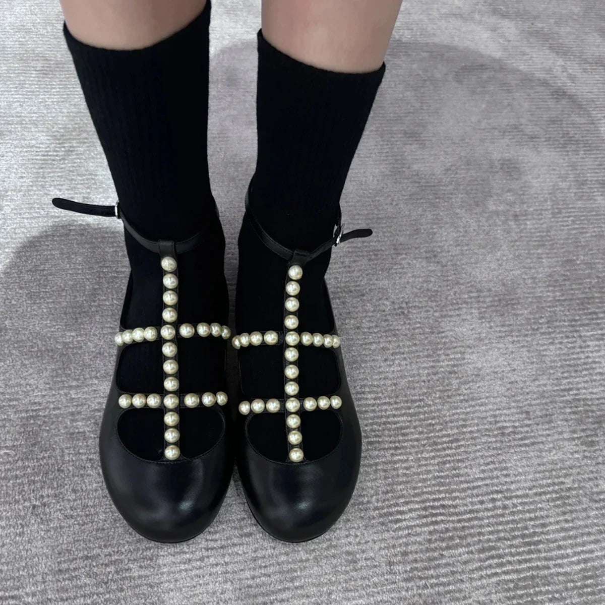 Pearl T-Shaped Ballet Shoes