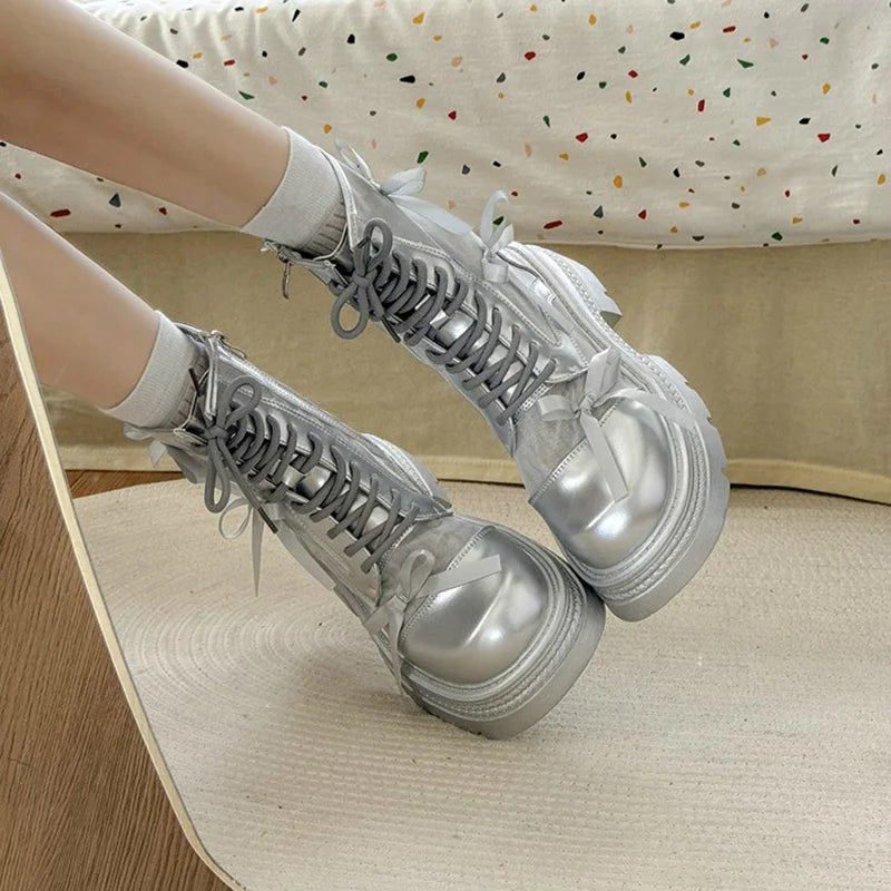 Sandals Boots Rock Shoes Boots-Lolita Ankle Boots