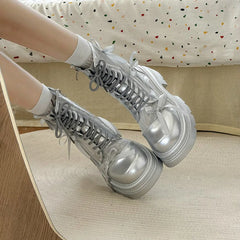 Sandals Boots Rock Shoes Boots-Lolita Ankle Boots