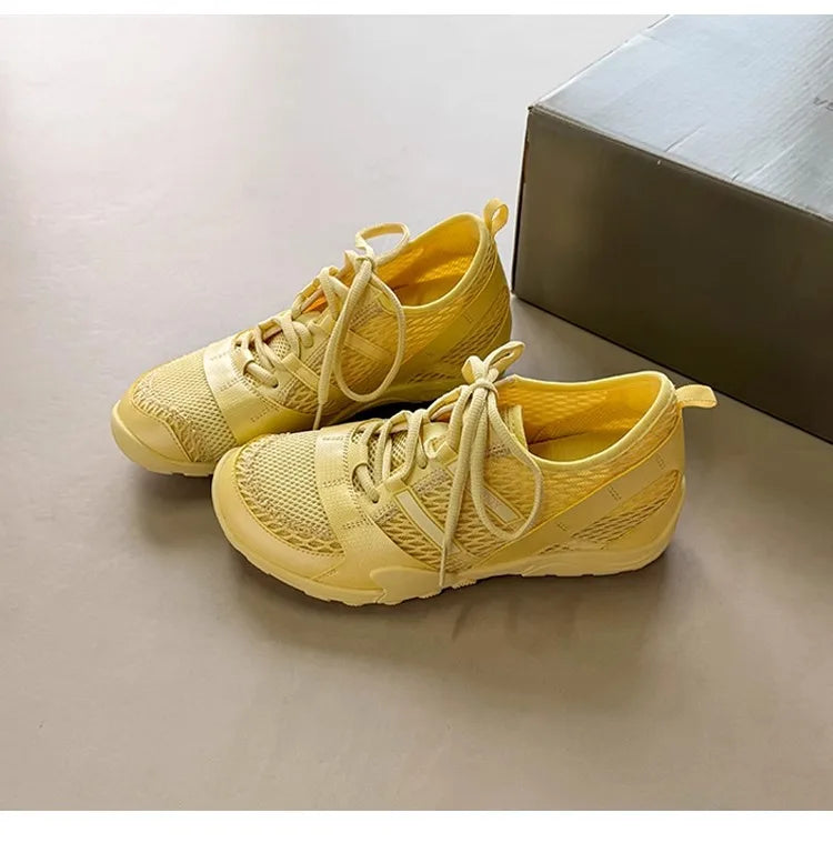 Students Running Shoes Mesh Breathable Casual Sports Shoes Lightweight Comfortable Soft Sneakers Mujer Zapatos