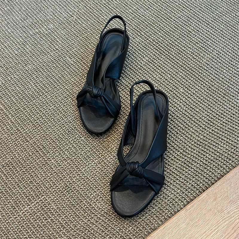 Pleated Flats Sandals Slippers Beach Walking Flip Flops Mujer Slides Sandalias