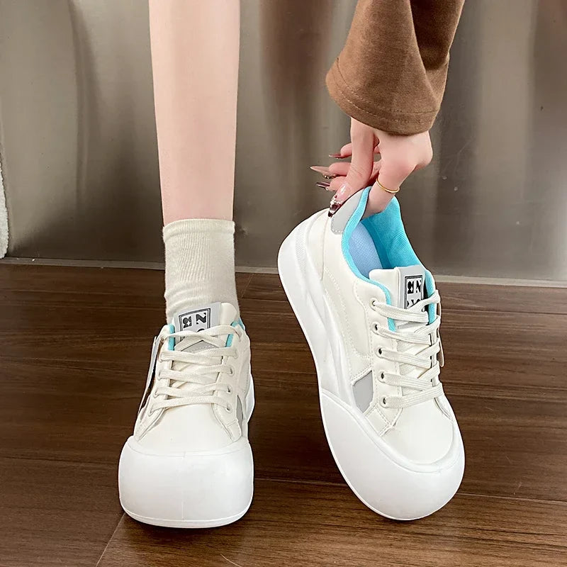 Girl Thick Bottom Round Head Star Shoes To Wear Comfortable Sports Shoes Casual Bread Shoes