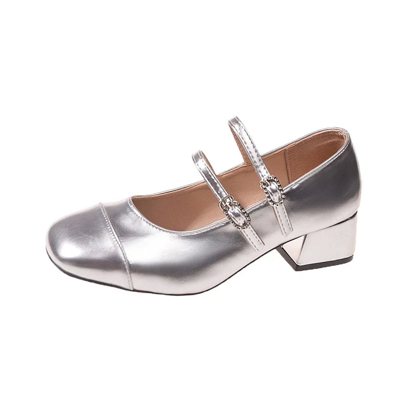 Lolita Mary Jane Shoes Causal Formal Versatile High Heel Shoes Wedding Party Elegant Dress Pumps