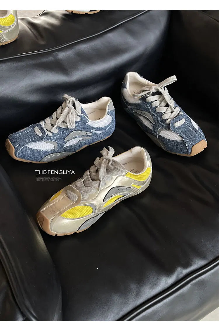 Sports Shoes Breathable Soft-Soled Forrest Gump Shoes Genuine Leather Dad Shoes German Training Shoes
