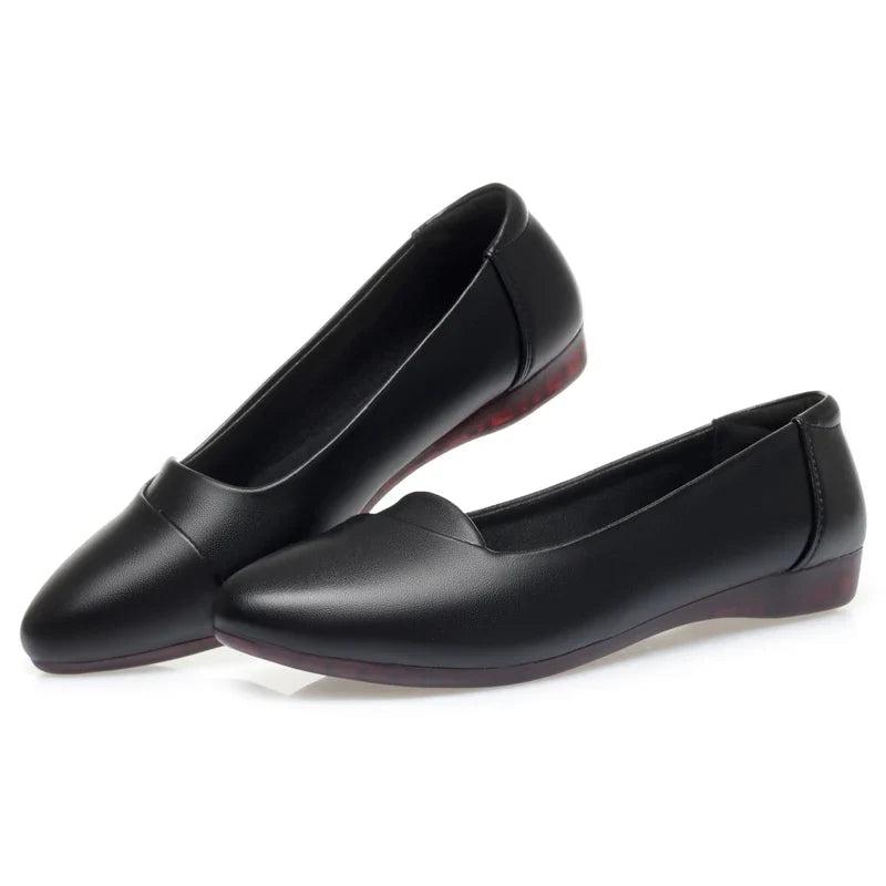 Flat Shoes Large Size Mommy Shoes Casual Non-Tie Ballet Shoes