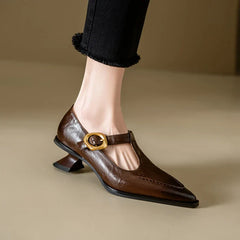 Autumn Split Leather Shoes