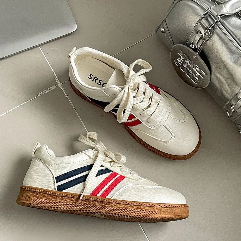 Retro Design Low Top Thick Soled Casual Sports Shoes