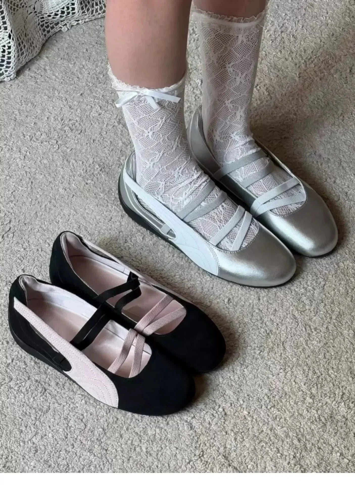 Retro multi-color sports shoes