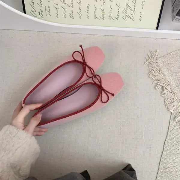 Increas Height Shoes Square Toe Casual Sneakers Clogs Platform All-Match Dress Flats Slip-on M