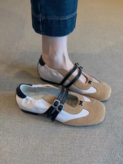 Flats Sports Shoes Sneakers Casual Shallow Loafers Shoes Walking Ballet Trend Sneakers