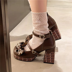 Sweet Girls Lolita High Heels Platform Shoes