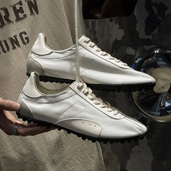 Men High Quality Lace-Up Comfortable Soft Sole Flatsshoes Outdoor Casual Breathable Sneakers Fitness Shoes Male Shoes