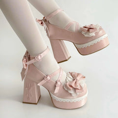 Lovely Girls Lolita High Heels Platform Shoes