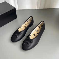 Knot Flat Bot Single Shoes Slip-On Ballet Shoes Mary Janes Casual Footwear