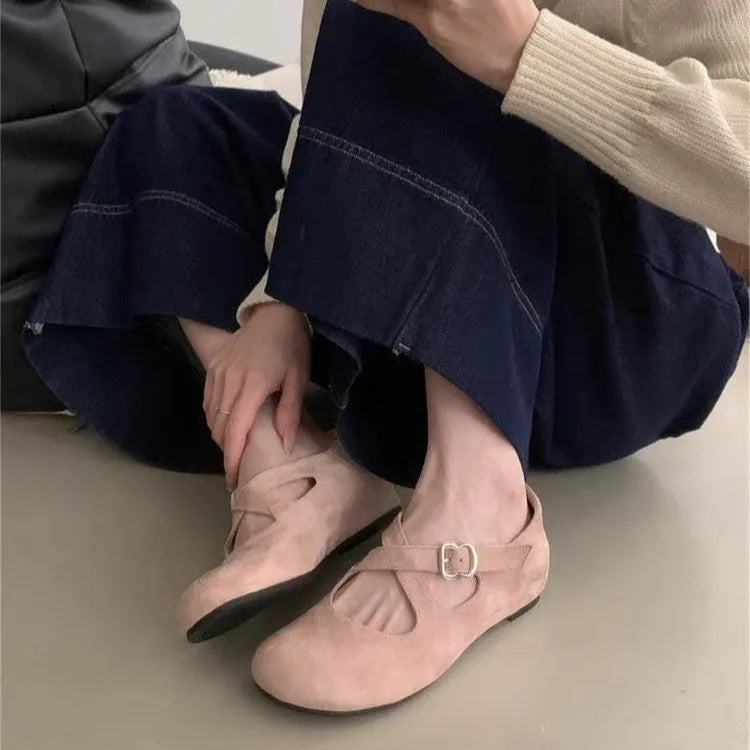 Sport Shoes Casaul Sneakers Flats Woman Loafers Brand Walking Shoes Trend Buckle Zapatos