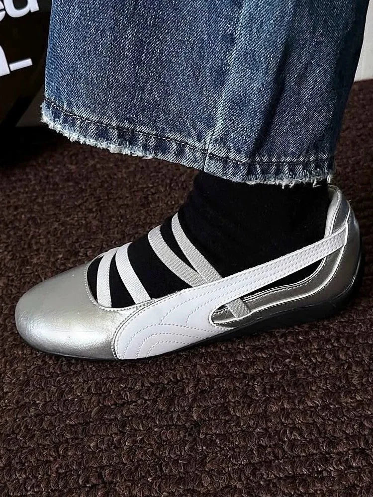 Retro multi-color sports shoes