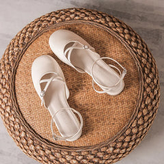 cover toe cross band gladiator sandals japanned leather ankle strap sandalias mujer low heel shoes