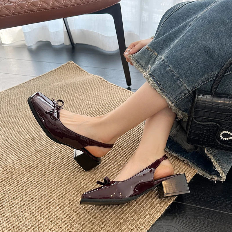 Cover Toe Causal Street Style Dress Singbacks Mules Shoes Zapatos De Mujer