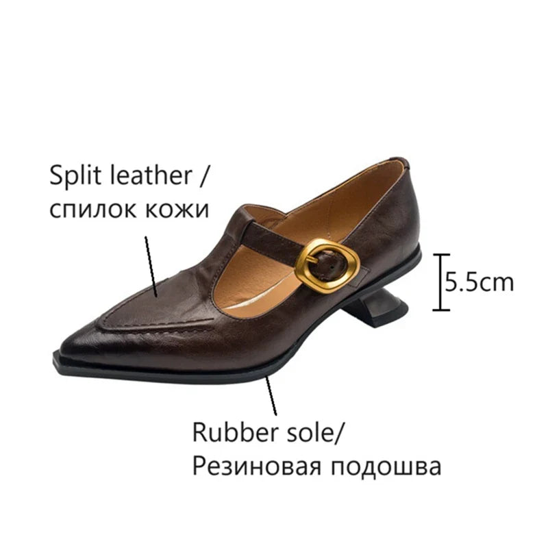 Autumn Split Leather Shoes