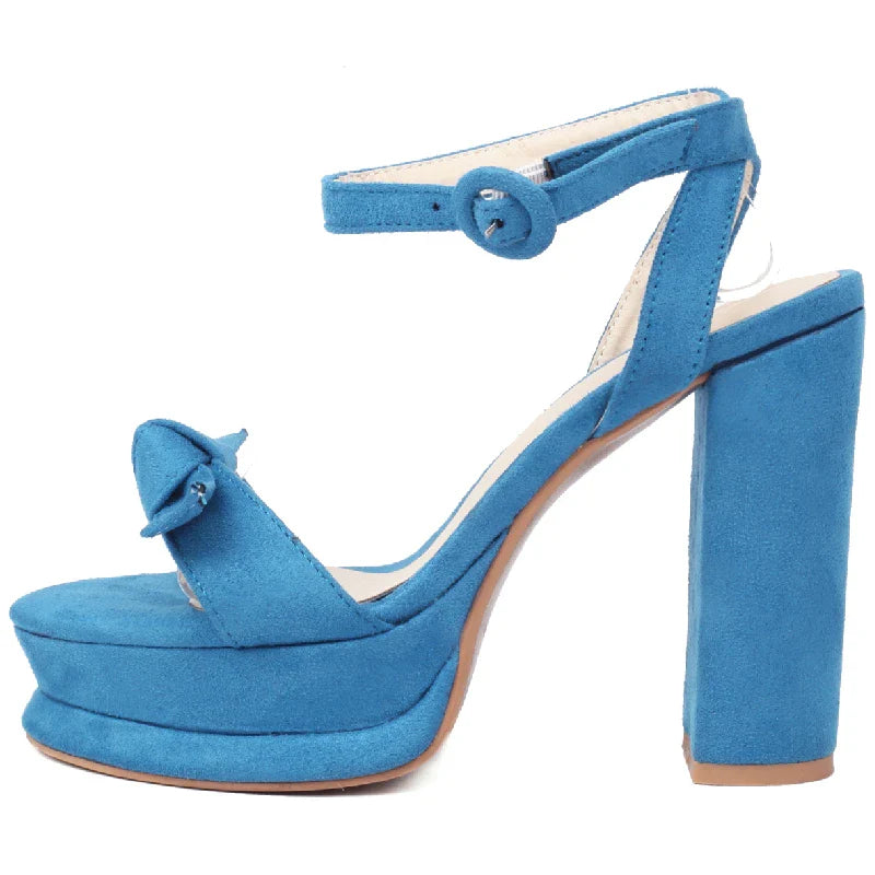 High Heels Sandals Shoes Platform Flip Flops Nude Blue Heeled Dance Party Wedding Stripper Shoes Big Size