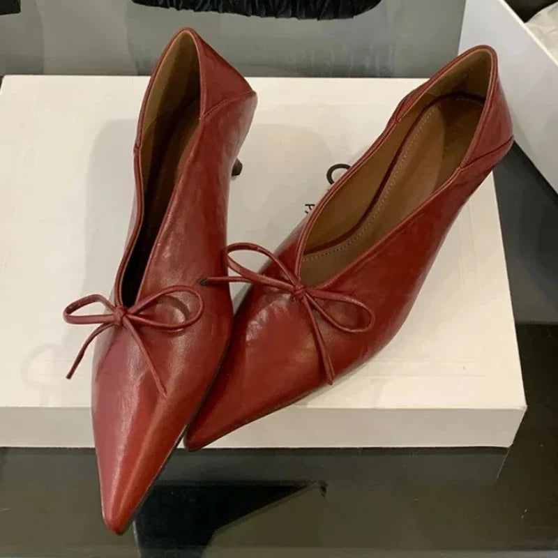 Elegant Shoes Low Heel Shallow Gold Pointed Toe Pumps Office Shoes Zapatos De Mujer