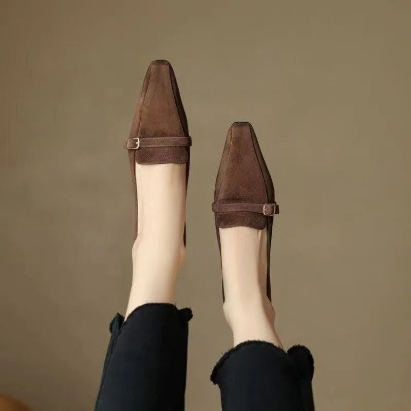 High Heels Loafers Office Elegant Dress Trendy Pointed Toe Low-top Shoes Wedding Bridal Quality Shoes