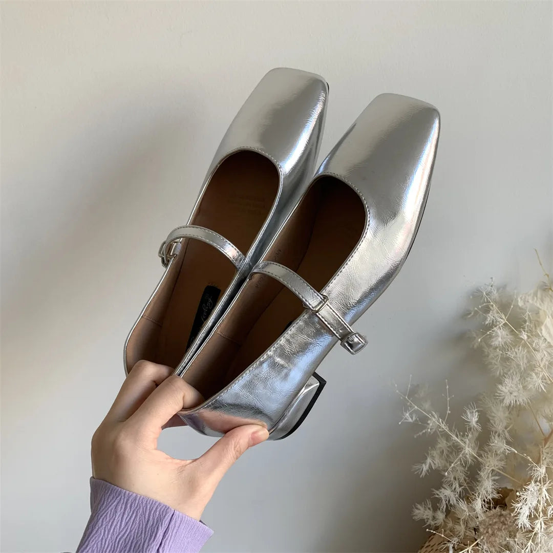 Flat mary janes shoes woman candy color soft leather ballet flats ankle strap comfy mocaasins
