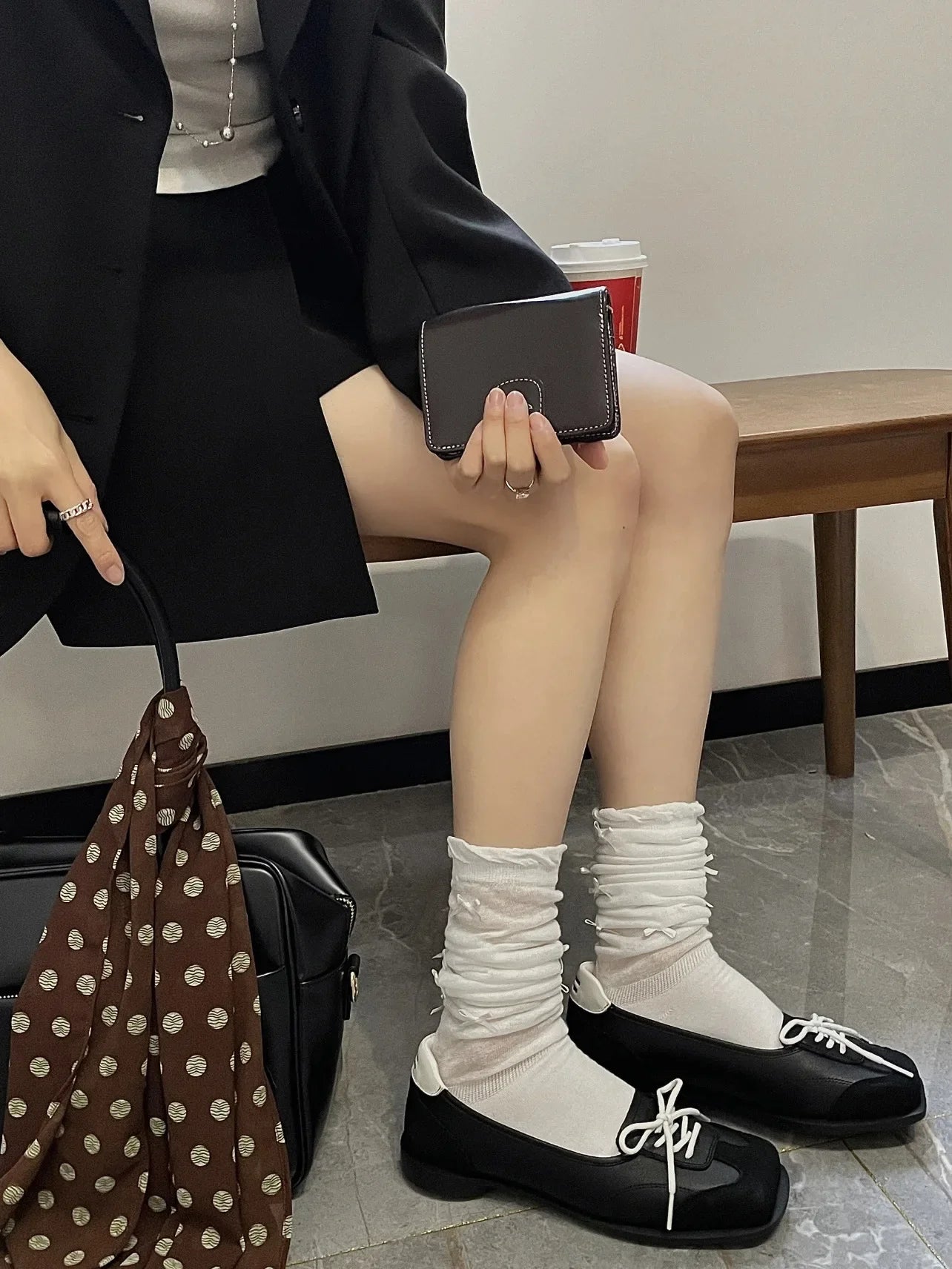 Shallow Sport Ballet Shoes Square Toe Round Flat Bottom Cross Tied Mixed Colors Mary Jane Shoes Slip on Shoes