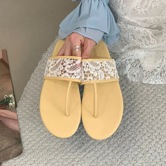 Beach Slides Round Toe Flats Slippers Shoes Flip flops Flats Sandals Shoes