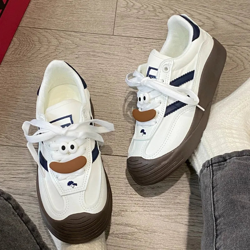 Retro Canvas Board Shoes Trend Sports Shoes Outdoor Platform Casual Sneakers Versatile