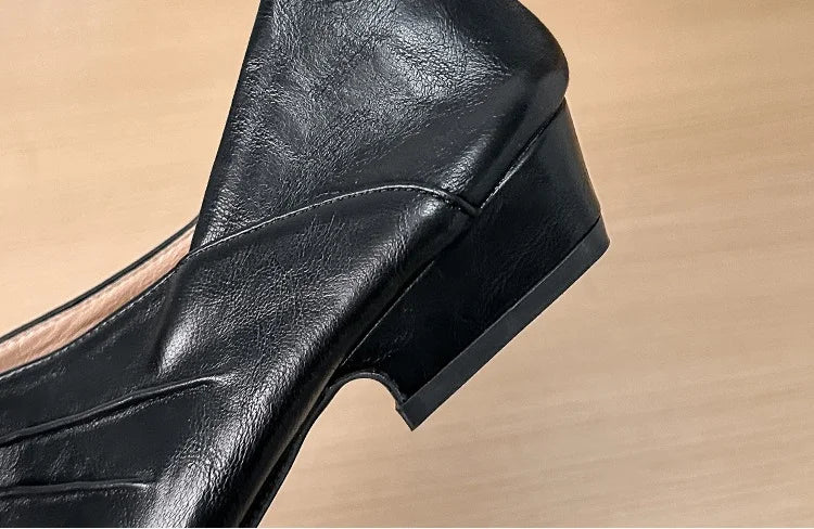 Casual Flat Shoes Mary Jane Style Simple Soft Versatile Comfortable Single Shoes