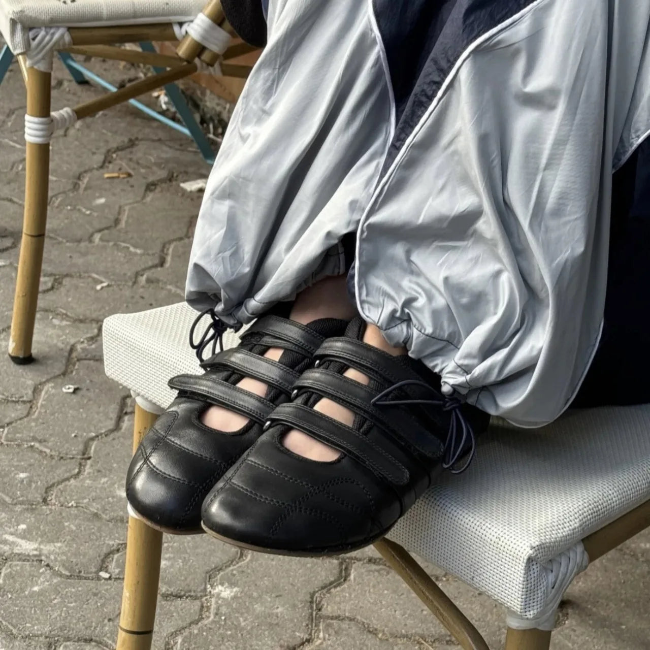 Shoes Soft Sole Comfortable Hollow White Shoes with Velcro Lightweight Mary Jane Flats Comfortable Loafers Shoes Fashion