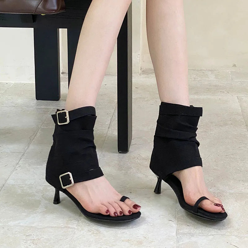 Low Heel Footwear Open Toe Sandals Boots
