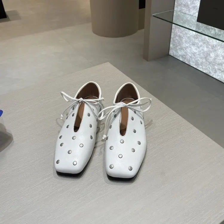 diamond flat shoe Comfortable Casual Flats Retro Shoes Low Heeled Soft Soled Flat Shoes